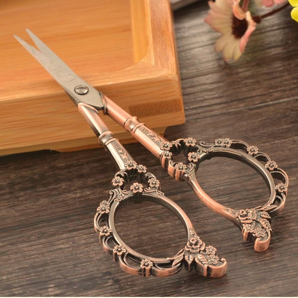 NEW European Classical Red Bronze Vintage Style Scissors